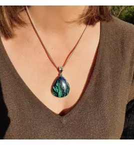 pendentif azurite malachite