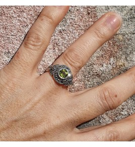 bague péridot femme