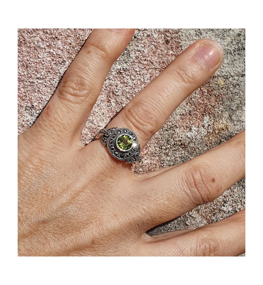 bague péridot femme