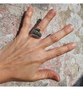 bague péridot femme