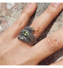 bague marcassite argent