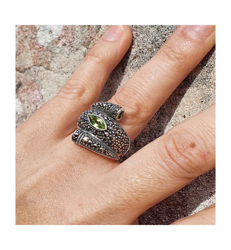 bague marcassite argent