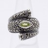 bague péridot marcassite