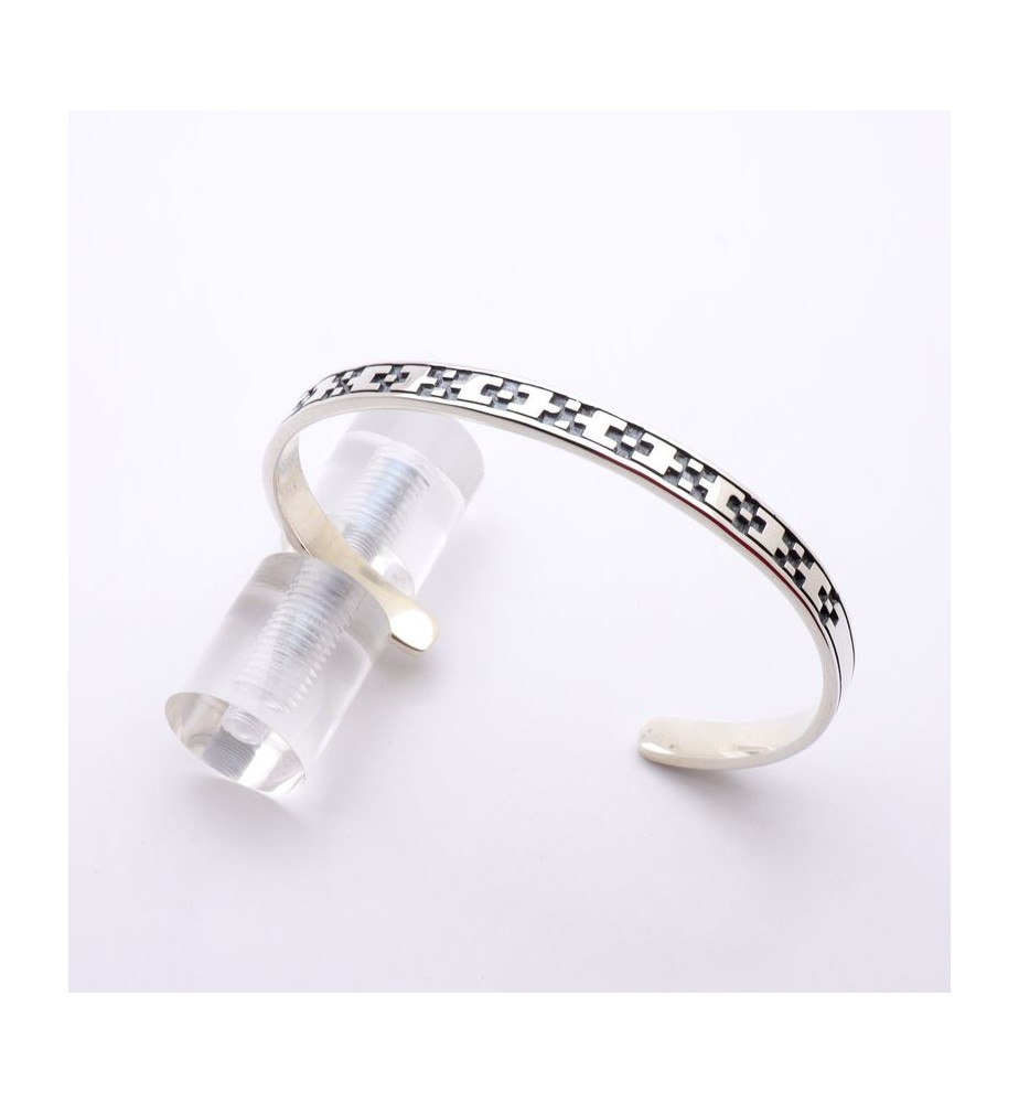 bracelet jonc argent femme