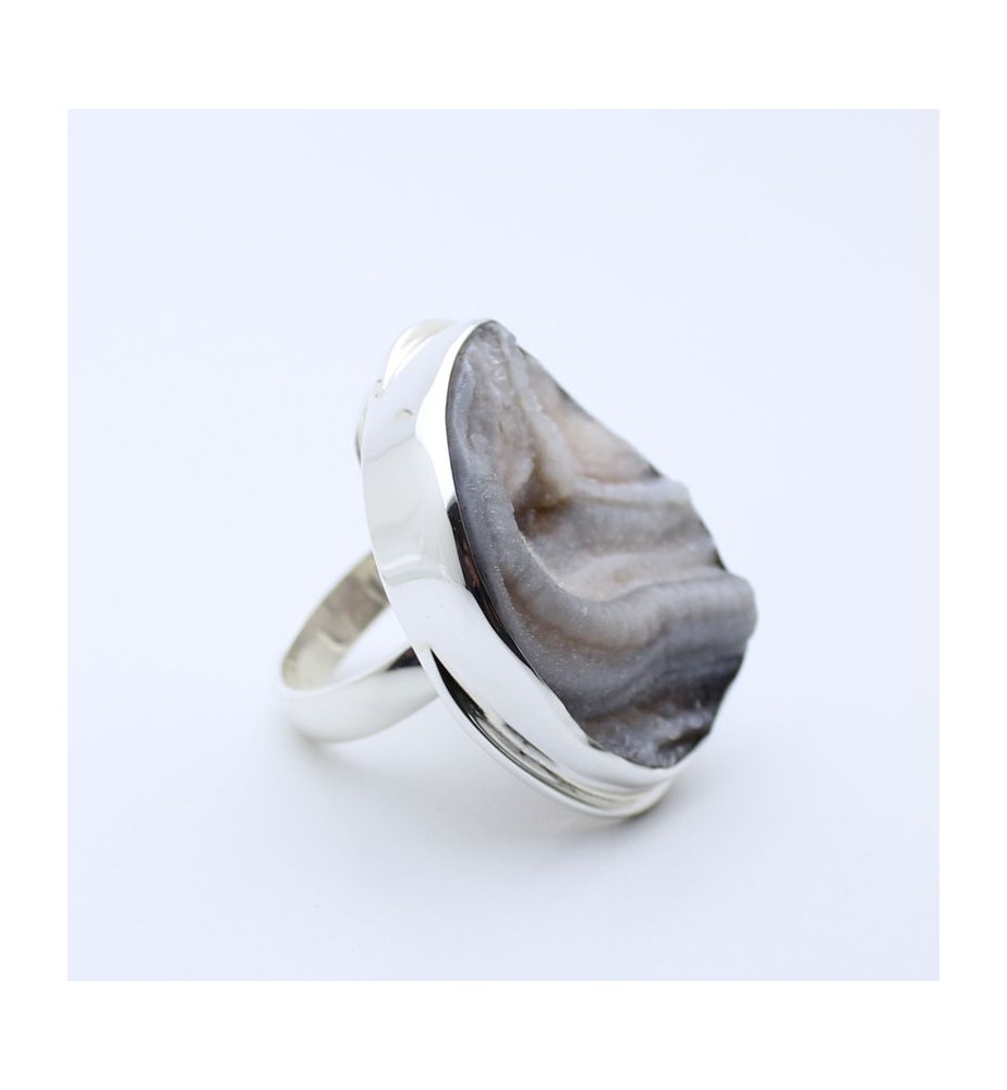 calcedoine bague argent