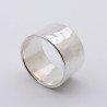 bague argent martelé femme