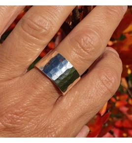 anneau en argent massif