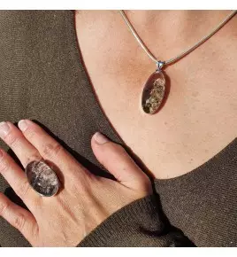 bague lodolite argent