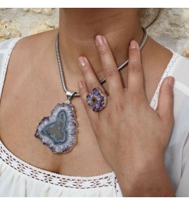 améthyste pendentif