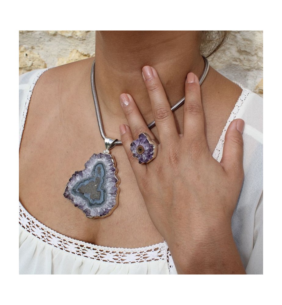 améthyste pendentif