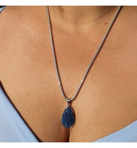 pendentif cyanite bleue