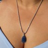 pendentif cyanite bleue