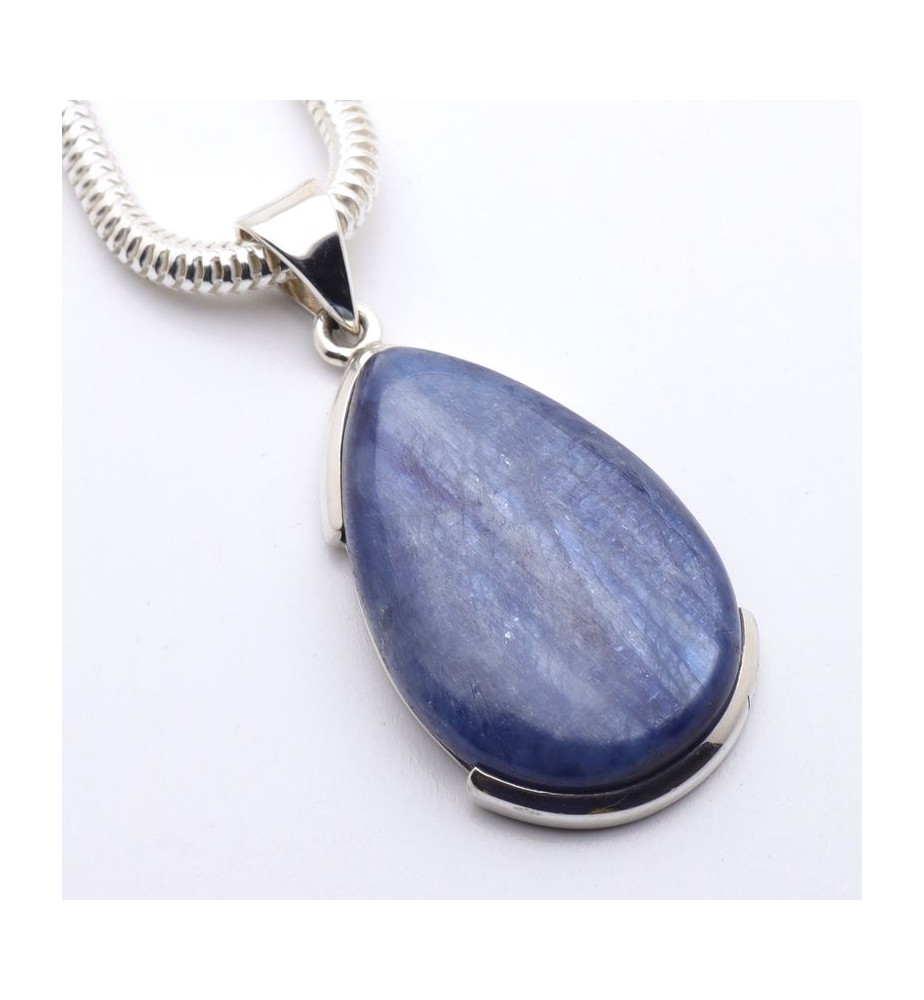 pendentif cyanite bleue