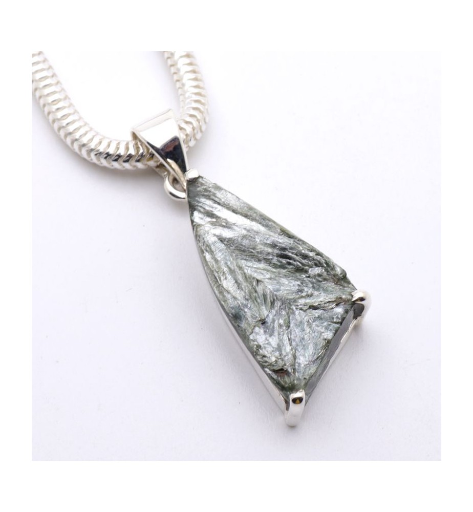 pendentif séraphinite argent