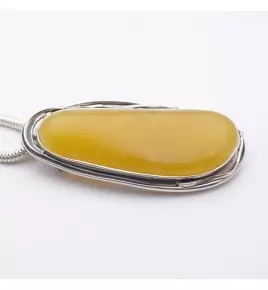 pendentif ambre femme