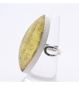 bague argent ambre baltique