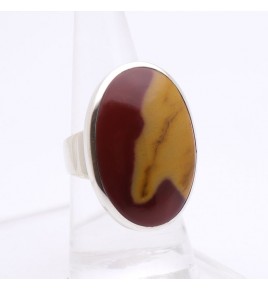 bague argent jaspe