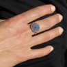 bague lapis lazuli argent femme