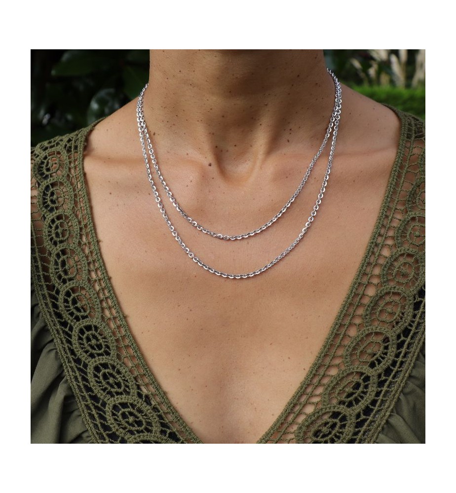 chaîne argent pour pendentif