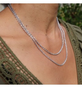 chaîne argent blanc