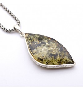 pendentif pierre verte