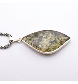 vert ambre pendentif