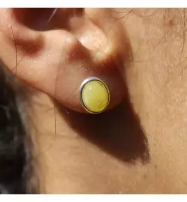 ambre boucle d'oreille