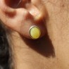 boucles d'oreilles ambre