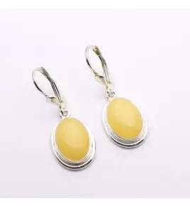 ambre boucle d'oreille