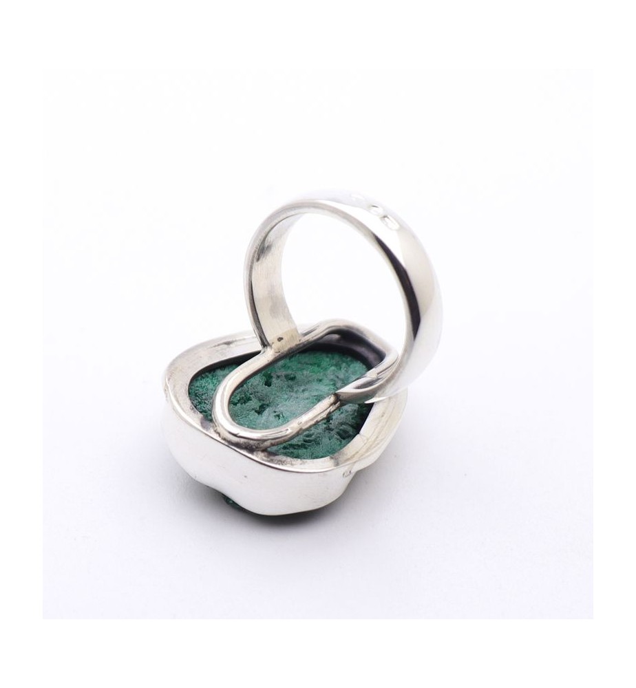 bague malachite argent femme