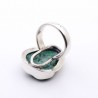 bague malachite argent femme