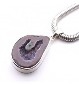 pendentif géode tabasco