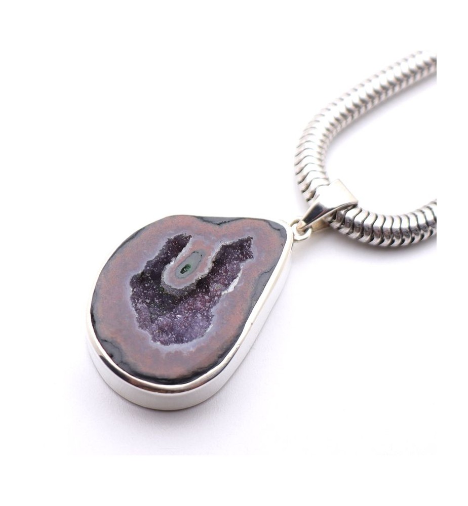 pendentif géode tabasco