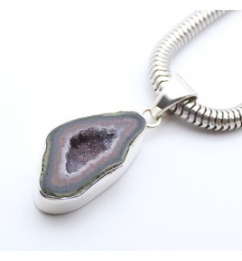 pendentif géode tabasco