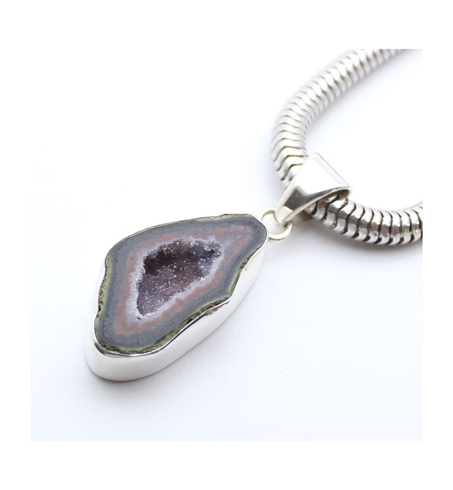 pendentif géode tabasco