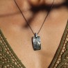 pendentif rectangulaire argent