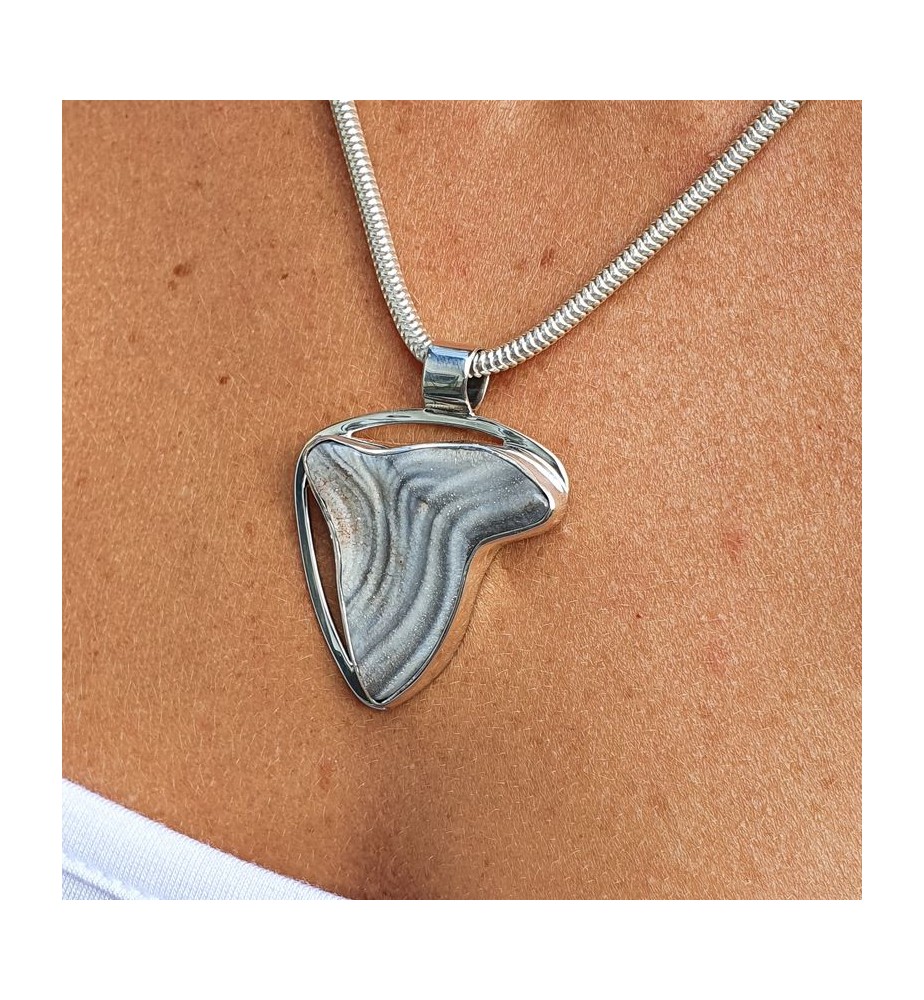 pendentif calcédoine