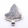pendentif calcedoine brut femme