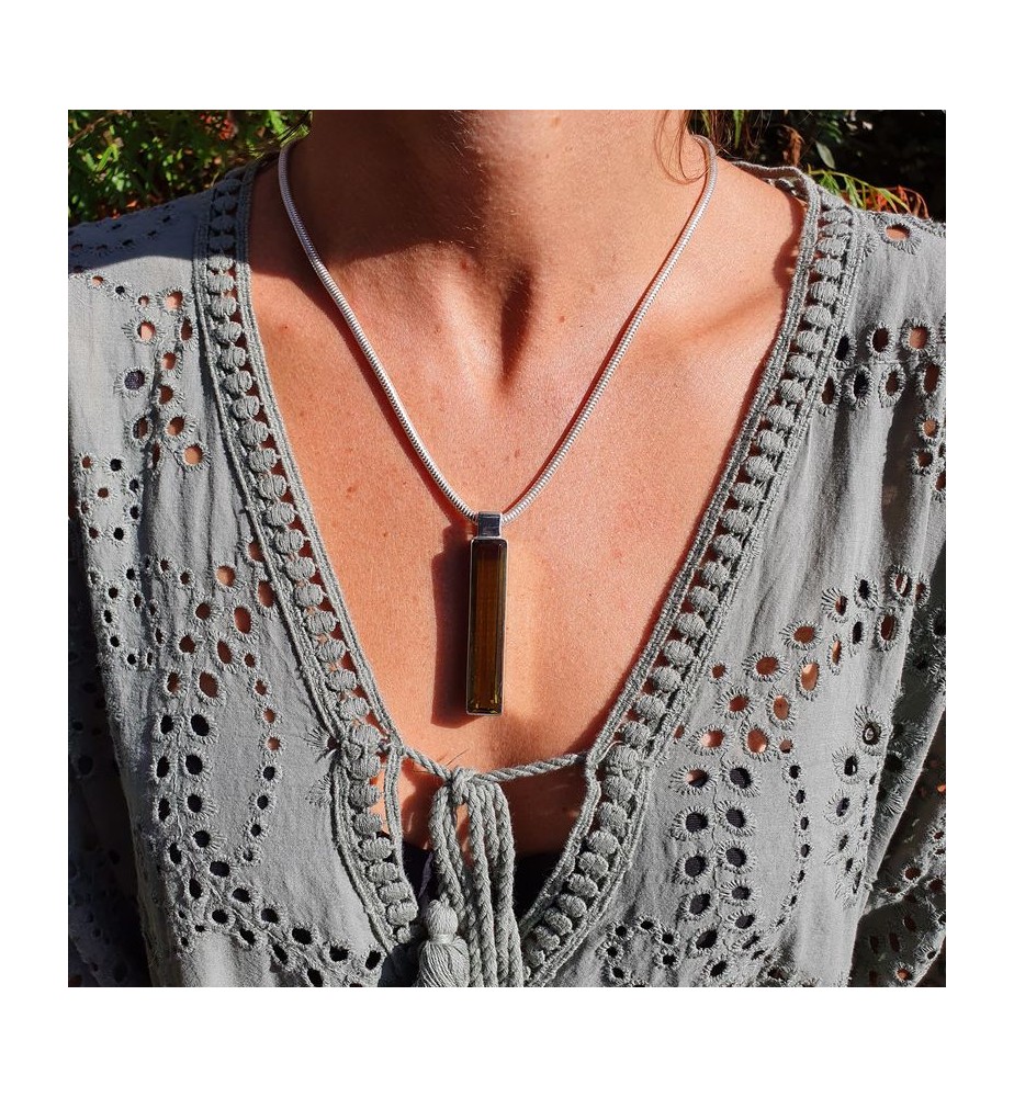 pendentif obsidienne