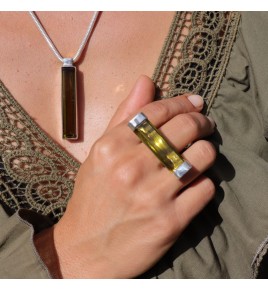 obsidienne pendentif