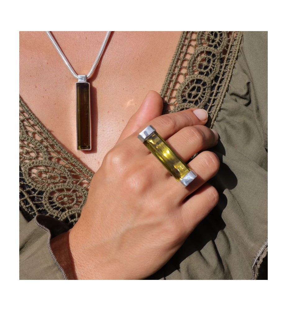 obsidienne pendentif