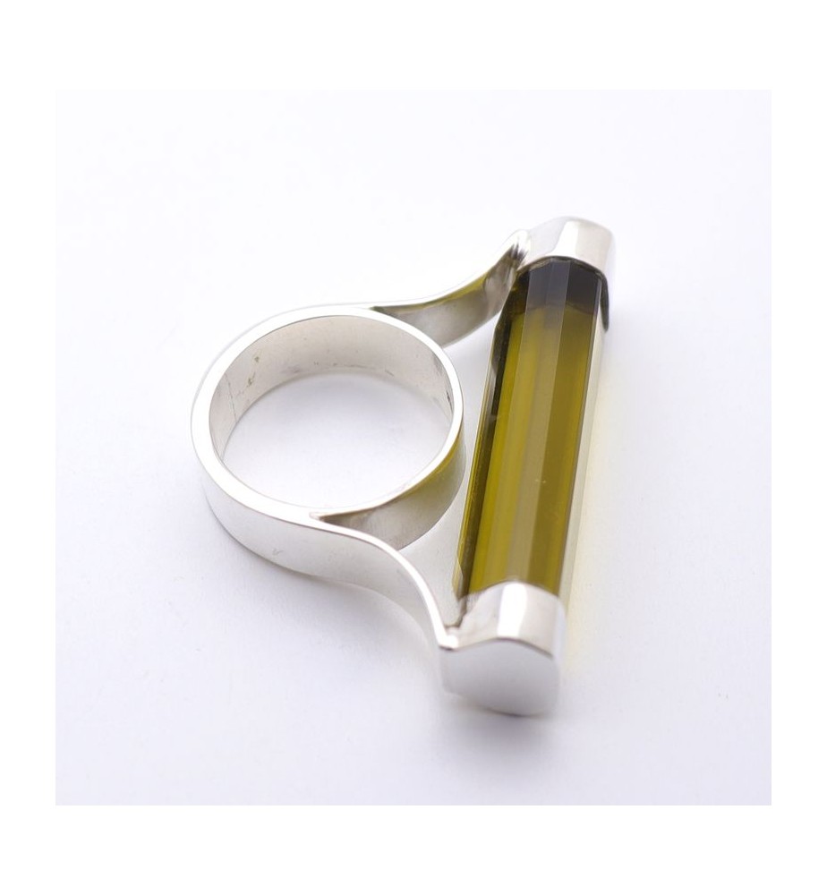 bague obsidienne femme