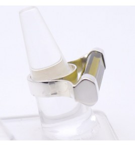 bague obsidienne argent