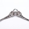 Collier en argent 925 et marcassite avec têtes panthère