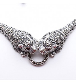 collier argent femme