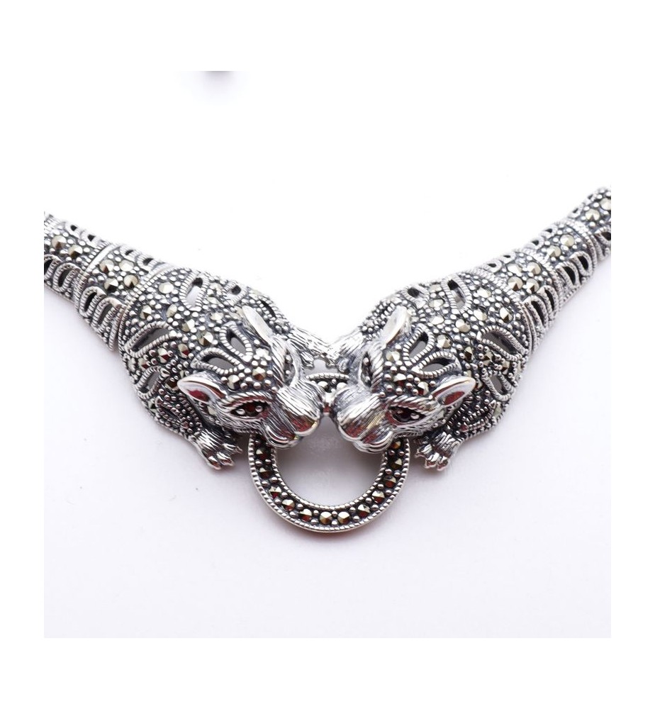 collier argent femme