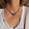collier argent marcassite