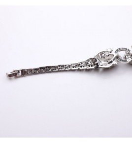 bracelet argent marcassite panthère