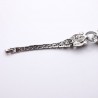 bracelet argent marcassite panthère