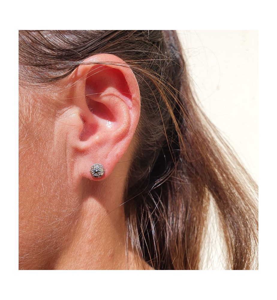 Boucles d'oreilles marcassites ARGENT 925 pendantes longues